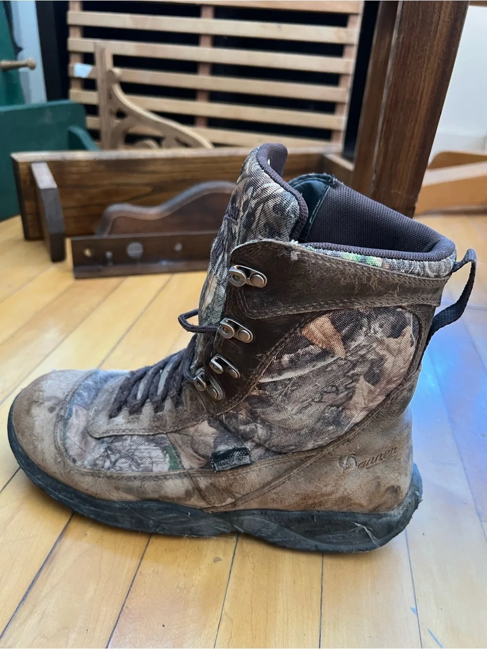 Danner Realtree Camo Lace-Up Hunting Boots in Brown